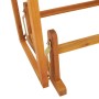 Banco mecedor Marrón 110 x 59 x 97 cm Madera de Acacia Sólida en Bancos de jardín | Comprar online en Foru.es