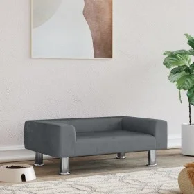 Cama para perros de terciopelo gris oscuro 70x45x26,5 cm de vidaXL, Camas para perros - Ref: Foro24-171920, Precio: 63,80 €, ...