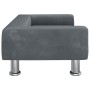 Cama para perros de terciopelo gris oscuro 70x45x26,5 cm de vidaXL, Camas para perros - Ref: Foro24-171920, Precio: 64,59 €, ...