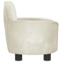 Cama para perros de terciopelo crema 66x40x45 cm de vidaXL, Camas para perros - Ref: Foro24-171844, Precio: 85,97 €, Descuent...