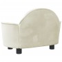 Cama para perros de terciopelo crema 66x40x45 cm de vidaXL, Camas para perros - Ref: Foro24-171844, Precio: 85,97 €, Descuent...