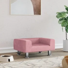 Cama para perros de terciopelo rosa 50x40x26,5 cm de vidaXL, Camas para perros - Ref: Foro24-171928, Precio: 66,27 €, Descuen...