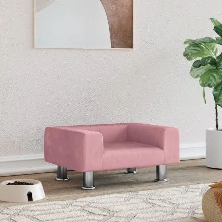 Cama para perros de terciopelo rosa 50x40x26,5 cm de vidaXL, Camas para perros - Ref: Foro24-171928, Precio: 66,27 €, Descuen...