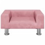 Cama para perros de terciopelo rosa 50x40x26,5 cm de vidaXL, Camas para perros - Ref: Foro24-171928, Precio: 67,59 €, Descuen...