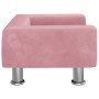 Cama para perros de terciopelo rosa 50x40x26,5 cm de vidaXL, Camas para perros - Ref: Foro24-171928, Precio: 67,59 €, Descuen...