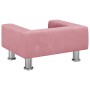 Cama para perros de terciopelo rosa 50x40x26,5 cm de vidaXL, Camas para perros - Ref: Foro24-171928, Precio: 67,59 €, Descuen...