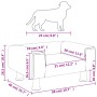 Cama para perros de terciopelo rosa 50x40x26,5 cm de vidaXL, Camas para perros - Ref: Foro24-171928, Precio: 67,59 €, Descuen...