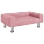Cama para perros de terciopelo rosa 70x45x26,5 cm de vidaXL, Camas para perros - Ref: Foro24-171921, Precio: 63,54 €, Descuen...