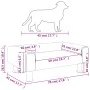 Cama para perros de terciopelo rosa 70x45x26,5 cm de vidaXL, Camas para perros - Ref: Foro24-171921, Precio: 63,54 €, Descuen...