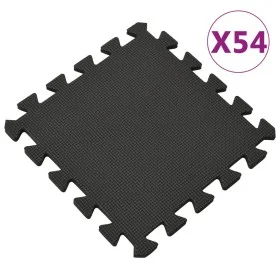 Alfombrillas de goma EVA negra 54 uds 4,86㎡ de vidaXL, Esteras para equipos de gimnasia - Ref: Foro24-92457, Precio: 87,94 €,...