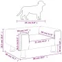 Cama para perros de terciopelo negra 50x40x26,5 cm de vidaXL, Camas para perros - Ref: Foro24-171929, Precio: 53,18 €, Descue...