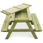 Mesa de pícnic y bancos niños madera pino impregnada 90x90x58cm de vidaXL, Mesas de jardín - Ref: Foro24-45148, Precio: 139,3...