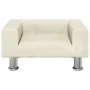 Cama para perros de terciopelo crema 50x40x26,5 cm de vidaXL, Camas para perros - Ref: Foro24-171931, Precio: 53,14 €, Descue...
