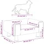 Cama para perros de terciopelo crema 50x40x26,5 cm de vidaXL, Camas para perros - Ref: Foro24-171931, Precio: 53,14 €, Descue...