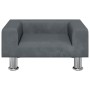 Cama para perros de terciopelo gris oscuro 50x40x26,5 cm de vidaXL, Camas para perros - Ref: Foro24-171927, Precio: 54,21 €, ...