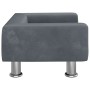 Cama para perros de terciopelo gris oscuro 50x40x26,5 cm de vidaXL, Camas para perros - Ref: Foro24-171927, Precio: 54,21 €, ...