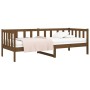 Sofá cama de madera maciza de pino marrón miel 80x200 cm de vidaXL, Camas y somieres - Ref: Foro24-814687, Precio: 115,99 €, ...