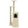 Rascador para gatos con postes de sisal color crema 92 cm de vidaXL, Mobiliario para gatos - Ref: Foro24-171512, Precio: 47,6...