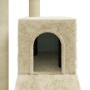 Rascador para gatos con postes de sisal color crema 92 cm de vidaXL, Mobiliario para gatos - Ref: Foro24-171512, Precio: 47,6...