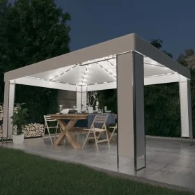 Cenador con tira de luces LED blanco 3x4 m de vidaXL, Carpas y cenadores - Ref: Foro24-3070301, Precio: 345,44 €, Descuento: %