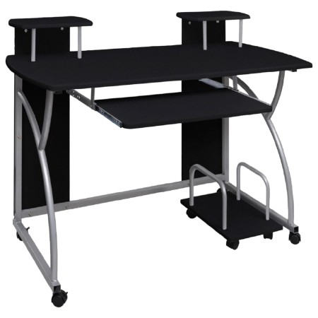 Escritorio ordenador madera contrachapada negro 110x52x88,5 cm de vidaXL, Escritorios - Ref: Foro24-20582, Precio: 109,60 €, ...
