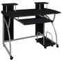 Schwarzer Computertisch aus Sperrholz, 110 x 52 x 88,5 cm von vidaXL, Schreibtische - Ref: Foro24-20582, Preis: 100,83 €, Rab...