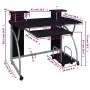 Schwarzer Computertisch aus Sperrholz, 110 x 52 x 88,5 cm von vidaXL, Schreibtische - Ref: Foro24-20582, Preis: 100,83 €, Rab...