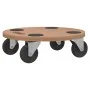 Soportes con ruedas 6 uds madera de ingeniería redondo de vidaXL, Plataformas de carga y palés - Ref: Foro24-154888, Precio: ...