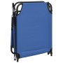 Tumbona plegable tela Oxford acero recubrimiento en polvo azul de vidaXL, Tumbonas - Ref: Foro24-360175, Precio: 73,62 €, Des...