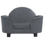 Cama para perros de terciopelo gris oscuro 66x40x45 cm de vidaXL, Camas para perros - Ref: Foro24-171840, Precio: 85,80 €, De...