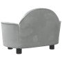 Cama para perros de terciopelo gris claro 66x40x45 cm de vidaXL, Camas para perros - Ref: Foro24-171839, Precio: 84,64 €, Des...