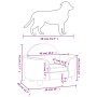 Cama para perros de terciopelo gris oscuro 66x40x45 cm de vidaXL, Camas para perros - Ref: Foro24-171840, Precio: 85,80 €, De...