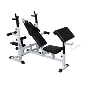 Banco de musculación múltiple de vidaXL, Máquinas de levantamiento de pesas - Ref: Foro24-90365, Precio: 237,81 €, Descuento: %