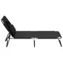 Klappbare Sonnenliege Stahl Pulverbeschichtung Oxford Stoff schwarz von vidaXL, Liegen - Ref: Foro24-360176, Preis: 73,21 €, ...