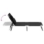 Tumbona plegable acero recubrimiento en polvo tela Oxford negro de vidaXL, Tumbonas - Ref: Foro24-360176, Precio: 73,27 €, De...