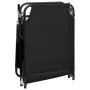 Klappbare Sonnenliege Stahl Pulverbeschichtung Oxford Stoff schwarz von vidaXL, Liegen - Ref: Foro24-360176, Preis: 73,21 €, ...