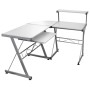 Escritorio de esquina madera contrachapada blanco 132x112x99 cm de vidaXL, Escritorios - Ref: Foro24-20587, Precio: 89,56 €, ...