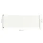 Toldo lateral retráctil para patio crema 220x600 cm de vidaXL, Sombrillas - Ref: Foro24-317977, Precio: 115,56 €, Descuento: %