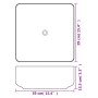 Lavabo cuadrado de cerámica blanco 39x39x13,5 cm de vidaXL, Lavabos - Ref: Foro24-142338, Precio: 80,68 €, Descuento: %