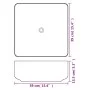 Square white ceramic washbasin 39x39x13.5 cm by vidaXL, Sinks - Ref: Foro24-142338, Price: 79,01 €, Discount: %