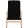 Sillón de relax con taburete tela negro de vidaXL, Sillones - Ref: Foro24-3154416, Precio: 148,50 €, Descuento: %
