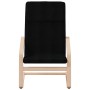 Sillón de relax con taburete tela negro de vidaXL, Sillones - Ref: Foro24-3154416, Precio: 145,03 €, Descuento: %