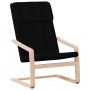 Sillón de relax con taburete tela negro de vidaXL, Sillones - Ref: Foro24-3154416, Precio: 145,03 €, Descuento: %