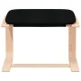 Sillón de relax con taburete tela negro de vidaXL, Sillones - Ref: Foro24-3154416, Precio: 148,50 €, Descuento: %