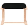 Sillón de relax con taburete tela negro de vidaXL, Sillones - Ref: Foro24-3154416, Precio: 145,03 €, Descuento: %