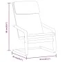 Sillón de relax con taburete tela negro de vidaXL, Sillones - Ref: Foro24-3154416, Precio: 148,50 €, Descuento: %