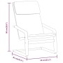 Sillón de relax con taburete tela negro de vidaXL, Sillones - Ref: Foro24-3154416, Precio: 145,03 €, Descuento: %