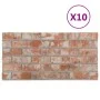 Paneles de pared 3D diseño de ladrillo 10 uds EPS rojo de vidaXL, Recubrimiento de paredes - Ref: Foro24-149581, Precio: 182,...