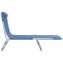 Tumbonas plegables 2 uds acero y textilene azul de vidaXL, Tumbonas - Ref: Foro24-360180, Precio: 84,55 €, Descuento: %