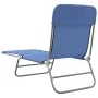 Tumbonas plegables 2 uds acero y textilene azul de vidaXL, Tumbonas - Ref: Foro24-360180, Precio: 87,28 €, Descuento: %
